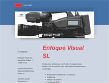 Tablet Screenshot of enfoquevisual.es